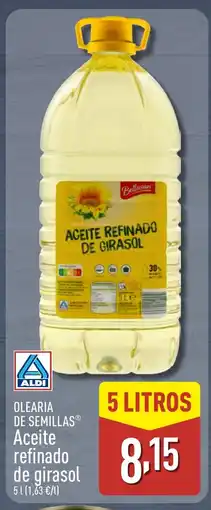 ALDI OLEARIA DE SEMILLAS Aceite refinado de girasol oferta
