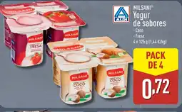 ALDI MILSANI Yogur de sabores oferta