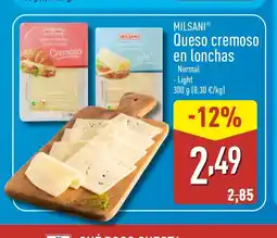 ALDI MILSANI Queso cremoso en lonchas oferta