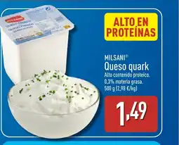 ALDI MILSANI Queso quark oferta