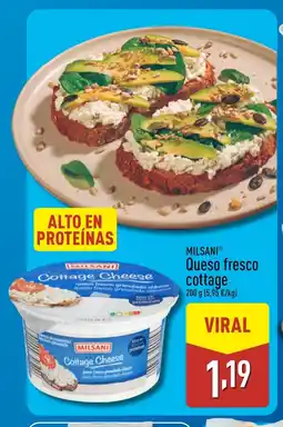 ALDI MILSANI Queso fresco cottage oferta