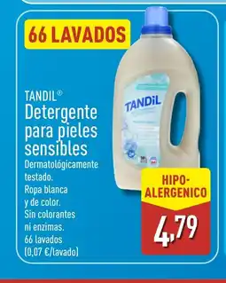 ALDI TANDIL Detergente para pieles sensibles oferta