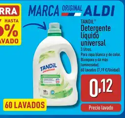ALDI TANDIL Detergente Líquido universal oferta