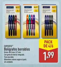 ALDI EXPERTIZ Bolígrafos borrables oferta