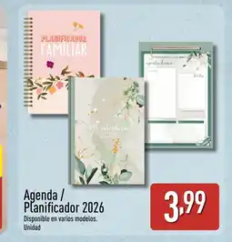 ALDI Agenda/ Planificador 2026 oferta