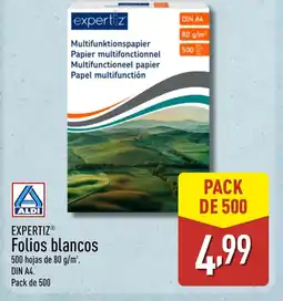 ALDI EXPERTIZ Folios blancos oferta