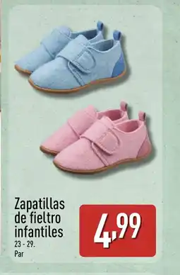 ALDI Zapatillas de fieltro infantiles oferta