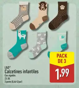 ALDI L&D Calcetines infantiles oferta