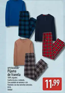 ALDI UP2FASHION Pijama de franela oferta