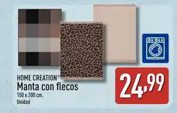 ALDI HOME CREATION Manta con flecos oferta