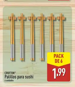 ALDI CROFTON Palillos para sushi oferta