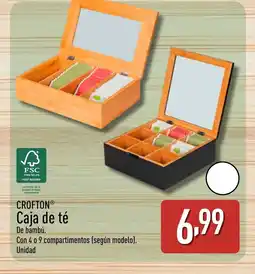 ALDI CROFTON Caja de té oferta