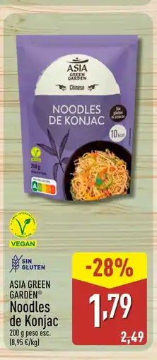 ALDI ASIA GREEN GARDEN Noodles de Konjac oferta