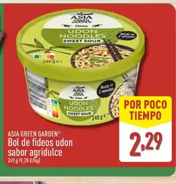 ALDI ASIA GREEN GARDEN Bol de fideos udon sabor agridulce oferta