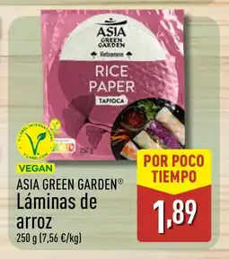 ALDI ASIA GREEN GARDEN Láminas de arroz oferta