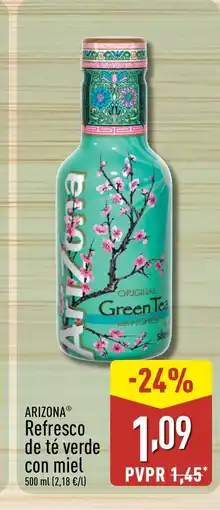 ALDI ARIZONA Refresco de té verde con miel oferta