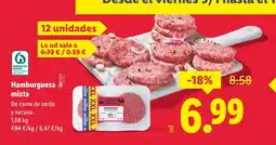 Lidl Hamburguesa mixta oferta