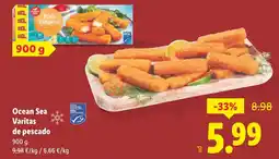 Lidl OCEAN SEA Varitas de pescado oferta