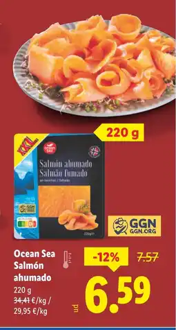 Lidl OCEAN SEA Salmón ahumado oferta