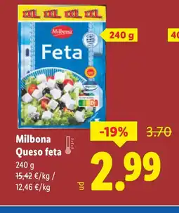 Lidl MILBONA Queso feta oferta