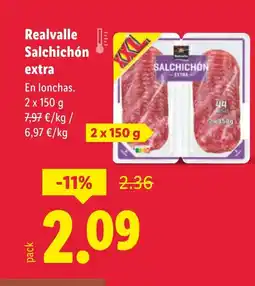 Lidl REALVALLE Salchichón extra oferta