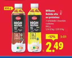 Lidl MILBONA Bebida alta oferta