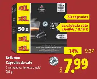 Lidl BELLAROM Cápsulas de café oferta