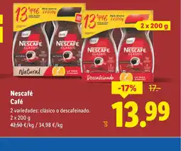 Lidl NESCAFÉ Café oferta