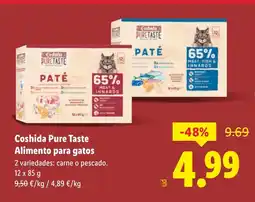 Lidl COSHIDA PURE TASTE Alimento para gatos oferta