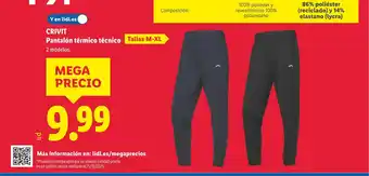 CRIVIT Pantalón térmico técnico