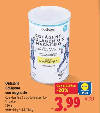 OPTISANA Colágeno con magnesio