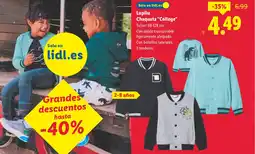 Lidl LUPILU Chaqueta College oferta