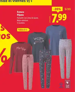 Lidl ESMARA Pijama oferta