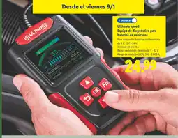 Lidl ULTIMATE SPEED Equipo de diagnóstico para baterías de vehículos oferta