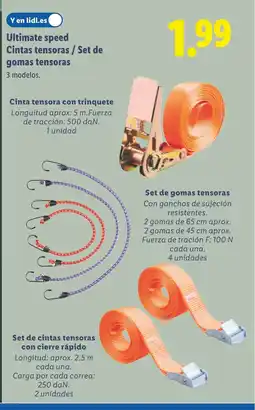 Lidl ULTIMATE SPEED Cintas tensoras / Set de gomas tensoras oferta