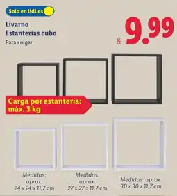 Lidl LIVARNO Estanterías cubo oferta