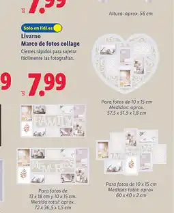 Lidl LIVARNO Marco de fotos collage oferta