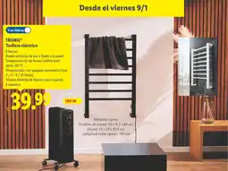 Lidl TRONIC Toallero eléctrico oferta