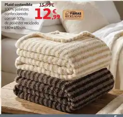 Alcampo Plaid sostenible oferta