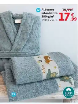 Alcampo Albornoz infantil rizo oferta