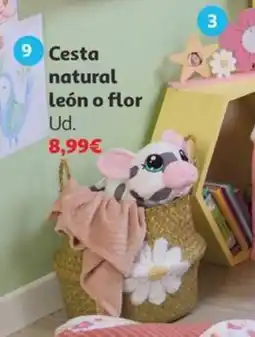 Alcampo Cesta natural León o flor oferta