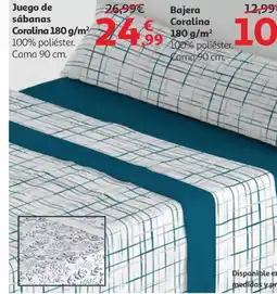 Alcampo Juego de sábanas Coralina oferta