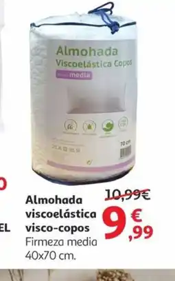 Alcampo Almohada viscoelástica visco-copos oferta