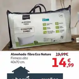 Alcampo Almohada fibra Eco Nature oferta