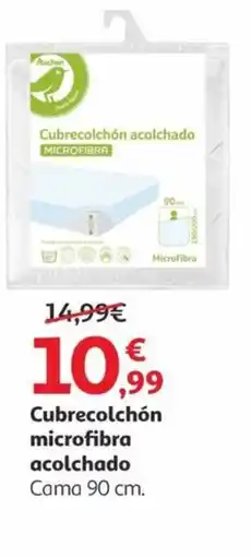 Alcampo Cubrecolchón microfibra acolchado oferta
