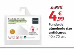 Alcampo Funda de almohada rizo antiácaros oferta