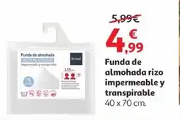 Alcampo Funda de almohada rizo impermeable y transpirable oferta