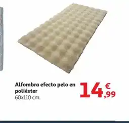 Alcampo Alfombra efecto pelo en poliéster oferta