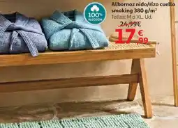 Alcampo Albornoz nido/rizo cuello smoking oferta