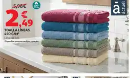 Alcampo Toalla líneas oferta